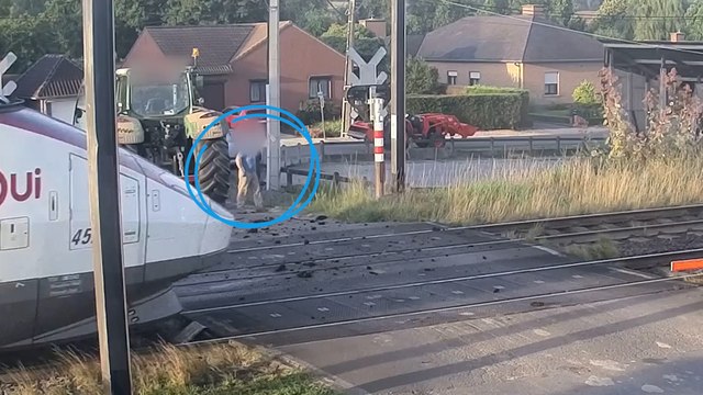 Un TGV percute la remorque d’un tracteur, l’agriculteur s’en sort indemne