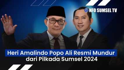 PATAH HATI Ditinggalkan PDIP, Heri Amalindo dan Popo Ali Resmi Nyatakan Batal Nyalon Pilkada Sumsel 2024