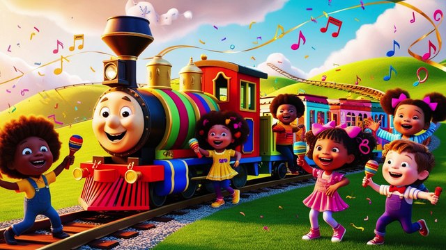 Humpty Dumpty Rides Rainbow Train! Fun Nursery Rhymes for Kids #NurseryRhymes #KidsSongs