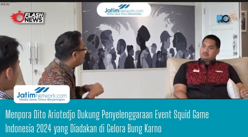 Menpora Dito Ariotedjo Dukung Penyelenggaraan Event Squid Game Indonesia 2024 yang Diadakan di Gelora Bung Karno