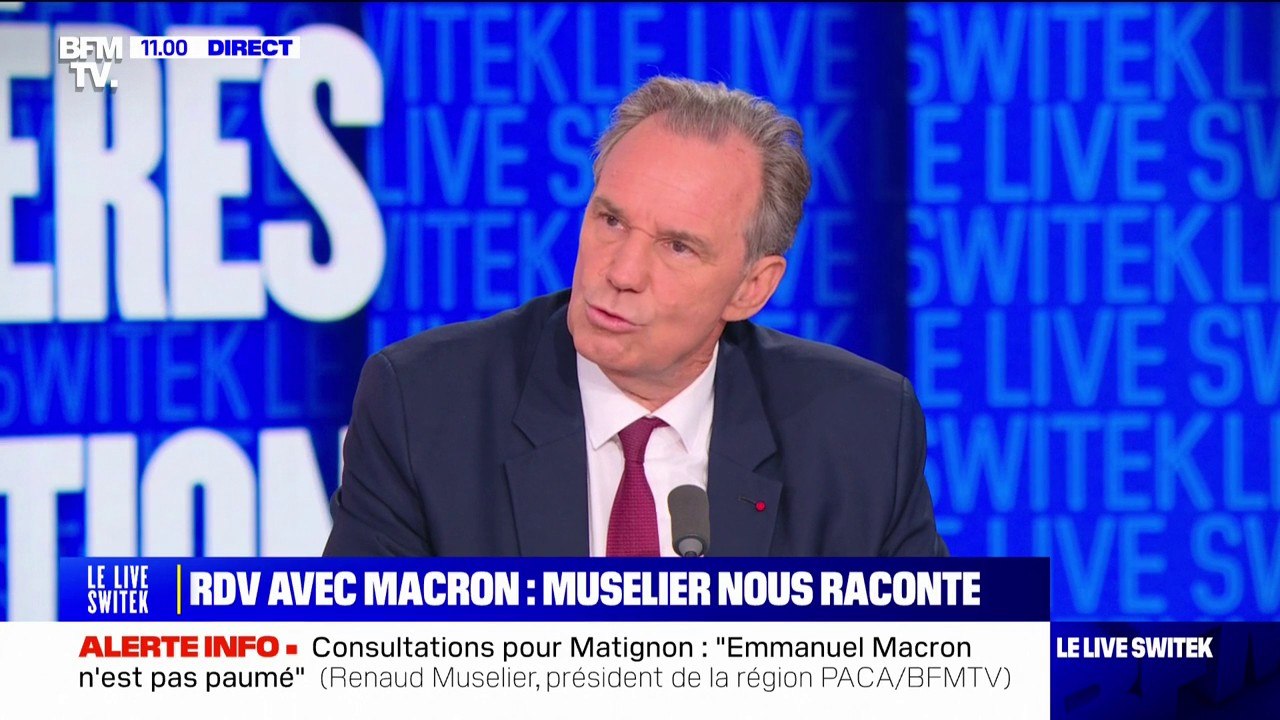 Matignon: Renaud Muselier révèle avoir évoqué le nom de Jean-Louis Borloo à Emmanuel Macron