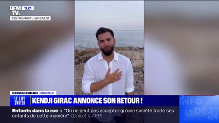 "J'ai vraiment envie de vous retrouver le plus vite possible": Kendji Girac annonce son retour