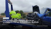 Dos muertos y tres heridos graves en Burgos en una colisión frontal en Rublacedo de Abajo