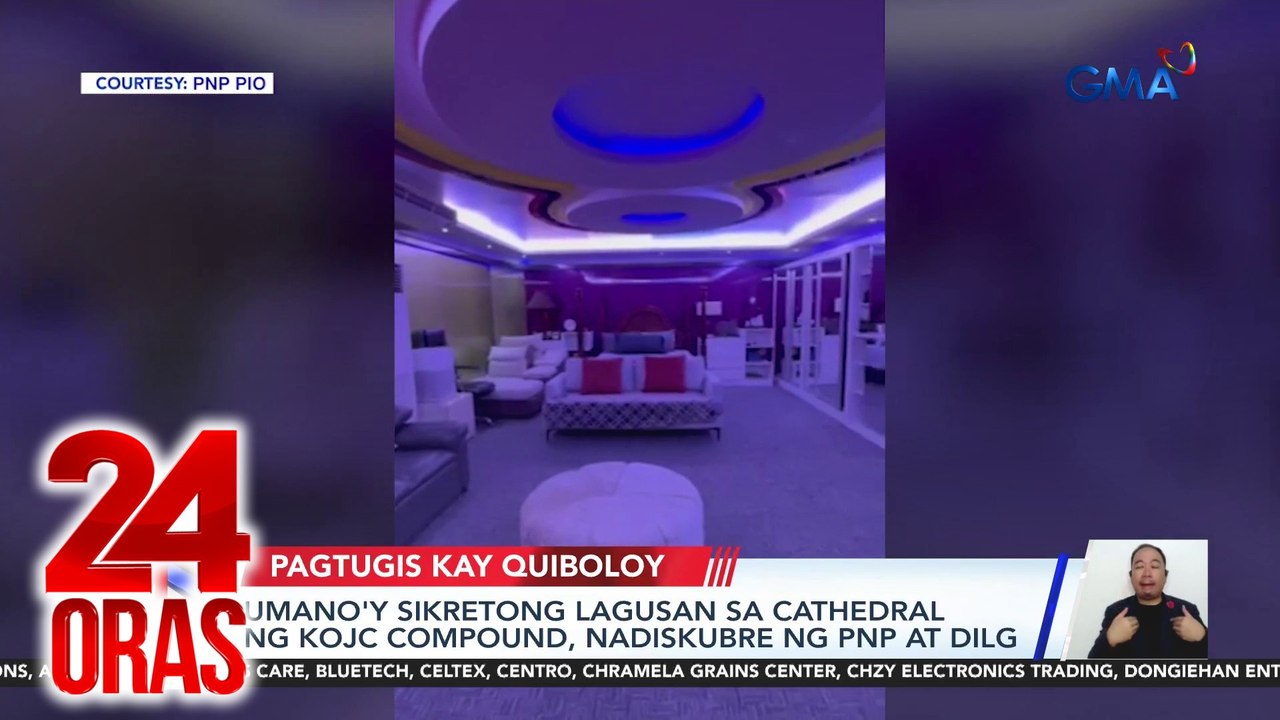 Umano’y sikretong lagusan sa cathedral ng KOJC compound, nadiskubre ng PNP at DILG | 24 Oras