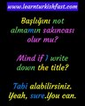 Starting conversation in Turkish