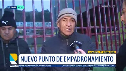 En el nuevo punto de empadronamiento en La Paz se registran largas filas