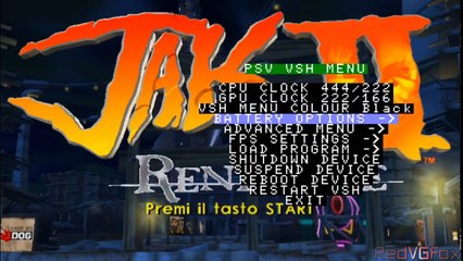 Jak 2 for PSVITA FIXED - VSH Overclock Test