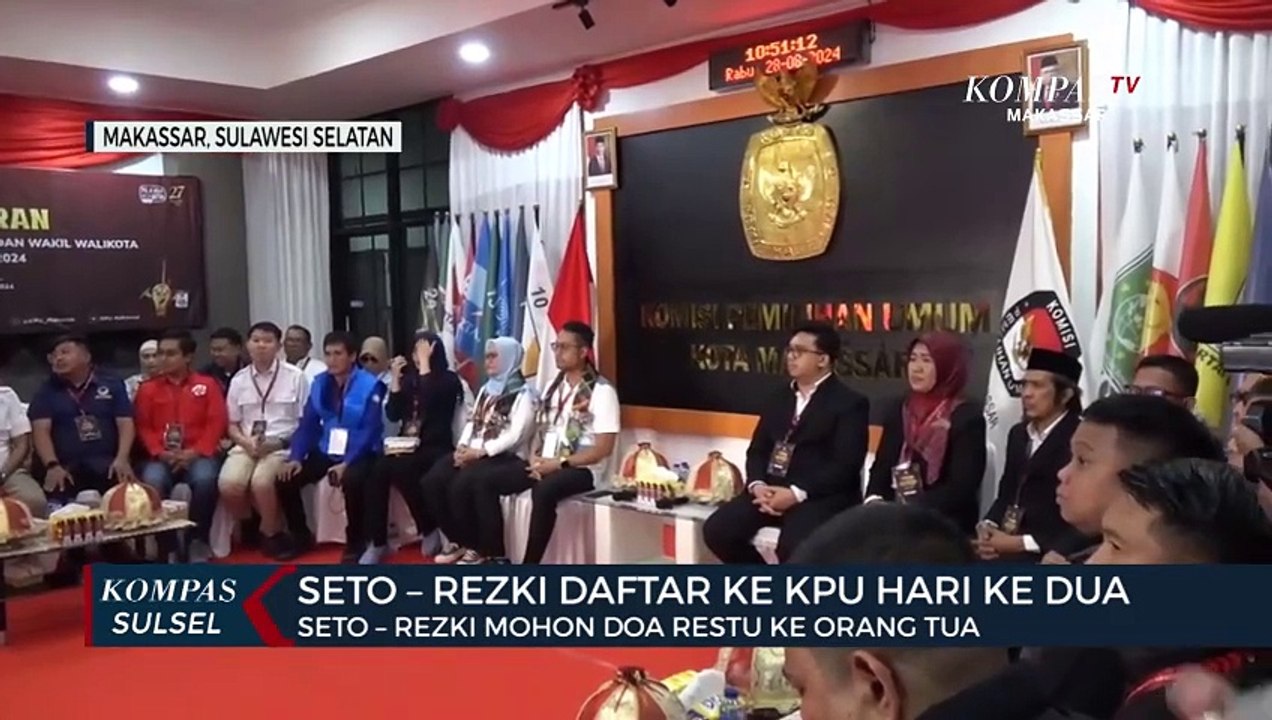 Seto  Rezki Daftar Ke KPU Hari Ke Dua
