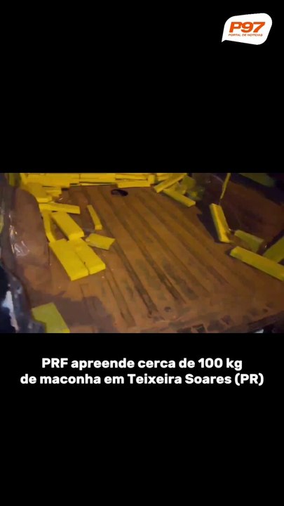 PRF apreende cerca de 100 kg de maconha em Teixeira Soares