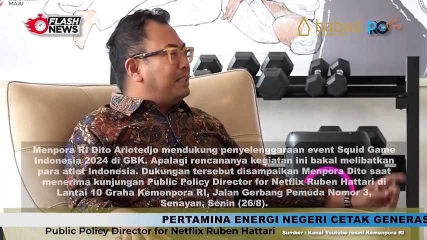 Menpora Dito Ariotedjo Dukung Penyelenggaraan Event Squid Game Indonesia 2024 di Gelora Bung Karno