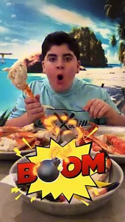 BOOM!  Or DOOM! ☠️‼️ #food #seafood #father #son #family #fun #bigjustice #boom