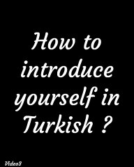 Learn How to Introduce Yourself in Turkish 🇹🇷 | Basic Phrases & Tips
