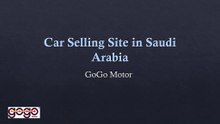 Car Selling Site in Saudi Arabia - GoGo Motor