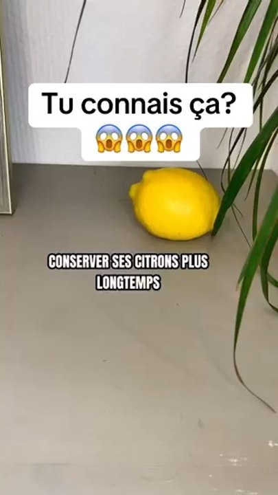 Pour la rentree je conserve mieux mes aliments .Astuce citron pour tes soirées !