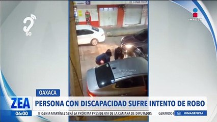 Persona con discapacidad sufre intento de asalto en Oaxaca