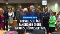 Krieg in Gaza: Borrell fordert Sanktionen gegen israelische Minister