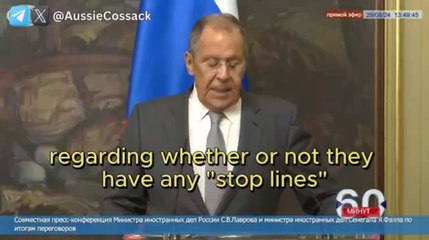❗ « L'Occident peut continuer à pousser à l'escalade, mais je sais qu'il n'y parviendra pas » - Sergueï Lavrov