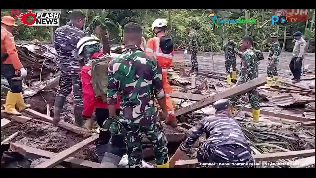 Gerak Cepat TNI AL dan Tim SAR Gabungkan Evakuasi Korban Banjir Bandang di Ternate