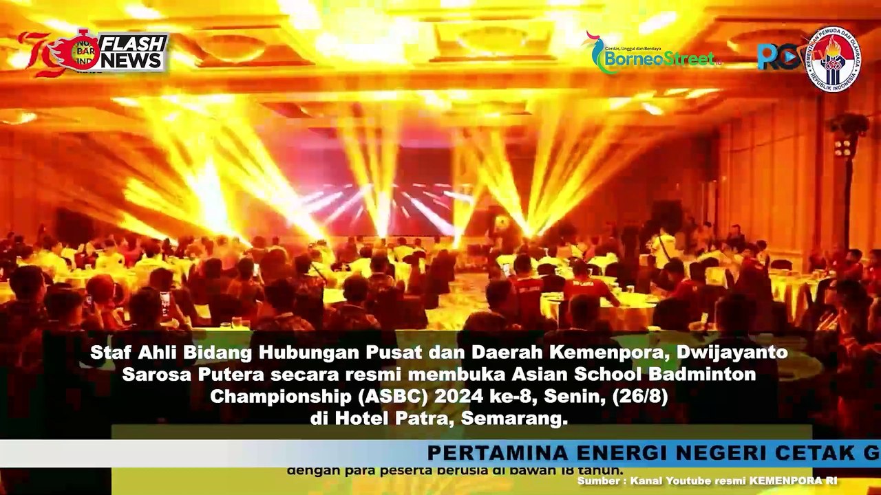 ASBC 2024 Resmi Dibuka, Kemenpora Harap jadi Ajang Tingkatkan Prestasi dan Persahabatan Antara Pelajar Asia