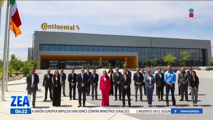 Tere Jiménez inaugura nuevas instalaciones en la planta de la empresa Continental