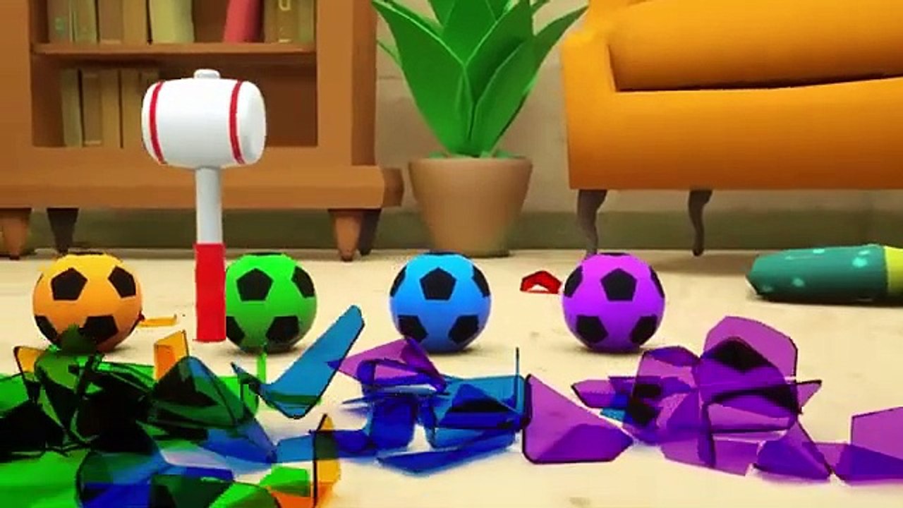 Bingo Song + Finger Family Songs - Soccer ball shaped wheels - Baby Nursery Rhymes & Kids Songs