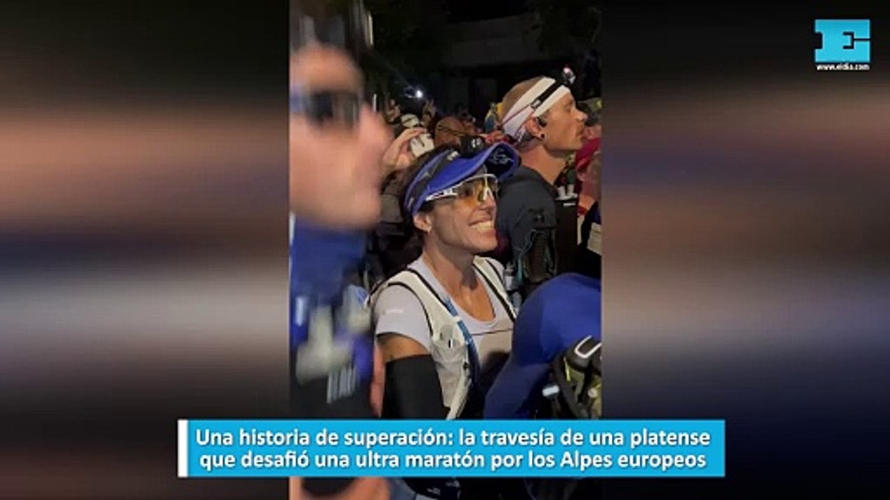 Una historia de superación, la travesía de una platense que desafió una ultra maratón por los Alpes europeos