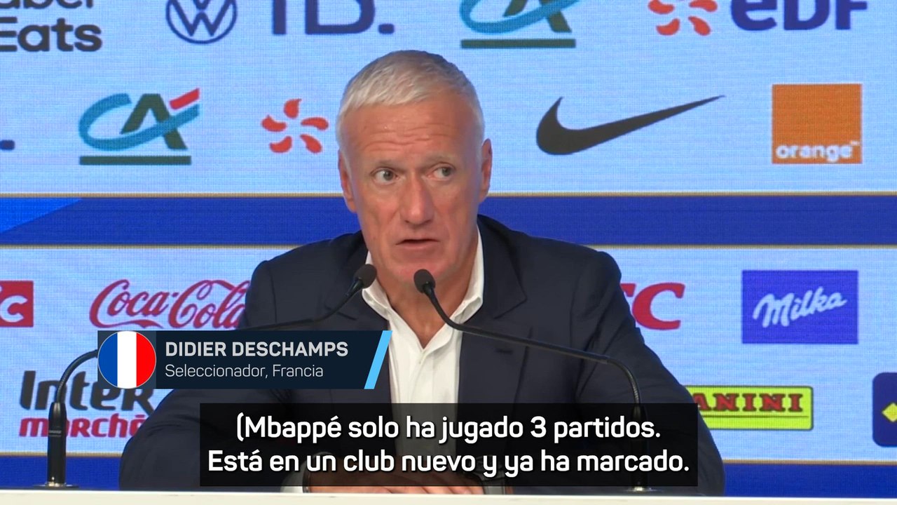 Deschamps, sobre Mbappé: "Está en un equipo nuevo, pero marcará goles, y muchos"