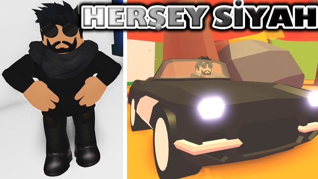 24 SAAT BOYUNCA HER ŞEY TEK RENK !! [ SİYAH ] | Roblox Adopt Me | Roblox Türkçe