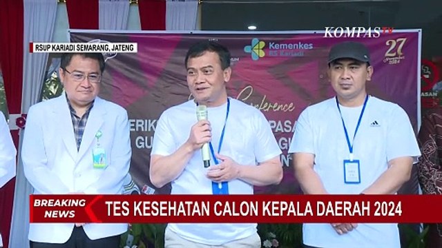 Ahmad Luthfi dan Taj Yasin Cerita soal Tes Kesehatan Pilkada Jateng 2024