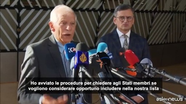 Borrell: propongo ai paesi membri sanzioni ad alcuni ministri Israele