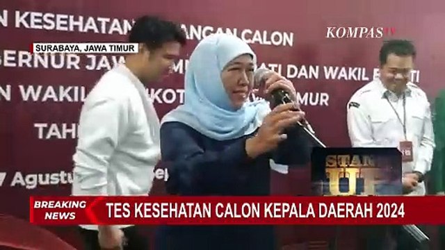 Jalani Tes Kesehatan, Khofifah-Emil Dardak Sebut Siap Ikuti Semua Persyaratan Menuju Pilkada Jatim