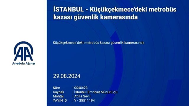 Metrobüs kazasının ön raporu hazırlandı! İşte kaza görüntüsü