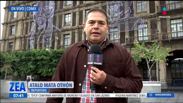 El Zócalo de la CDMX se empieza a pintar de verde, blanco y rojo por las fiestas patrias