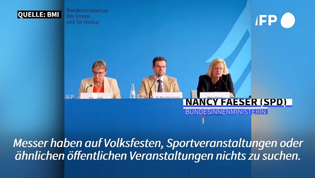 Nach Solingen: Regierung kündigt umfassendes Messerverbot an