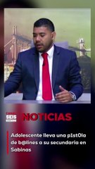 Un adolescente llevó una p1st0la de b@lines a su secundaria en Sabinas, siendo detenido por la directora frente a sus padres