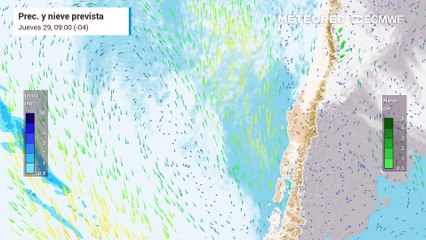LLuvia débil llegará a Santiago