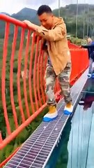 I walked on this in Isreal_ and it was scarey lol ___(360P)