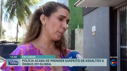 Polícia prende suspeito de praticar assaltos a ônibus em Olinda