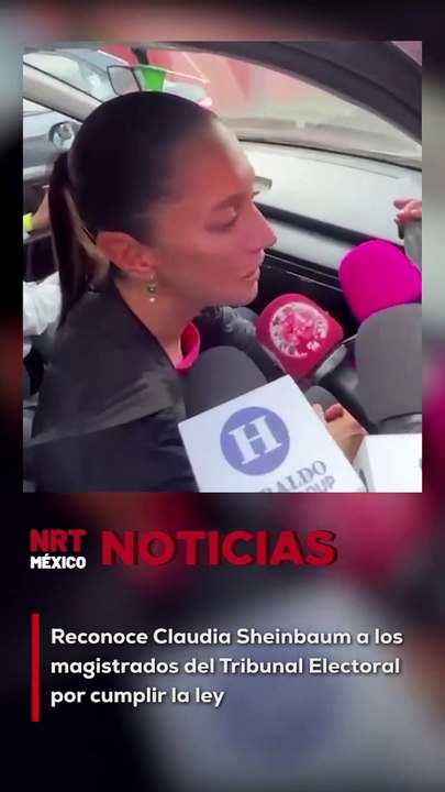 Reconoce la Presidenta electa Claudia Sheinbaum a los magistrados del Tribunal Electoral que a pesar de presiones cumplieron con la ley y con lo que dice la constitución