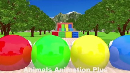 4 Giant Duck Cartoon_Tiger_Cow_rabbit_Gorilla_Hamsters_Dog_Cat Wild Animals Crossing Fountain 2023(720P_HD)