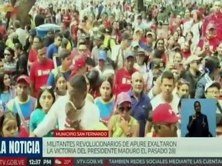 Pueblo apureño se movilizó para celebrar un mes de la victoria del presidente Nicolás Maduro