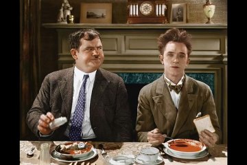Laurel and Hardy You're Darn Tootin in Color!!!
