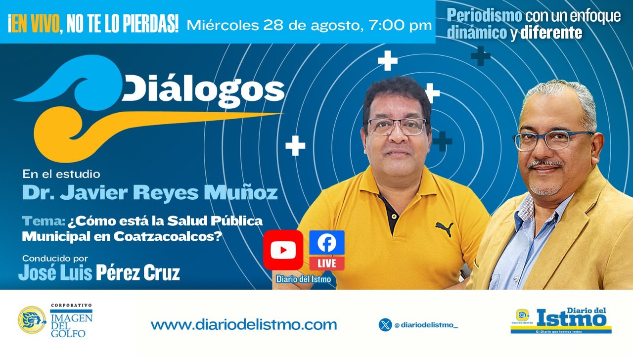 #Diálogos  ️ Invitado: Dr. Javier Reyes Muñoz  ️ Conducido por José Luis Pérez Cruz