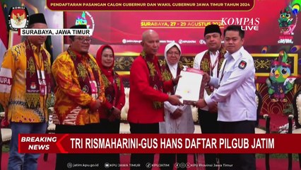 Tri Rismaharini - Gus Hans Daftar Pilgub Jatim: Ini Amanah Berat