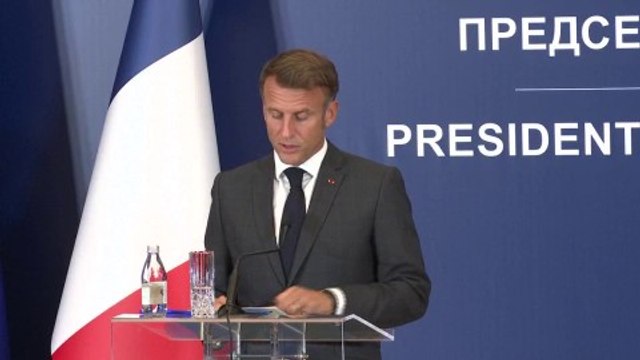 Suivez en direct la conférence de presse d'Emmanuel Macron depuis Belgrade en Serbie