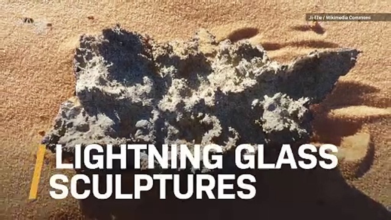 Watch What Happens When Lightning Strikes Sand!