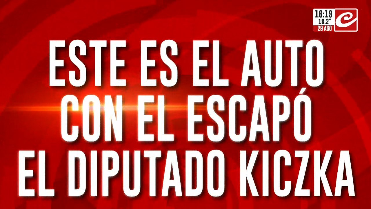 Este es el auto con el que escapó el diputado Kiczka
