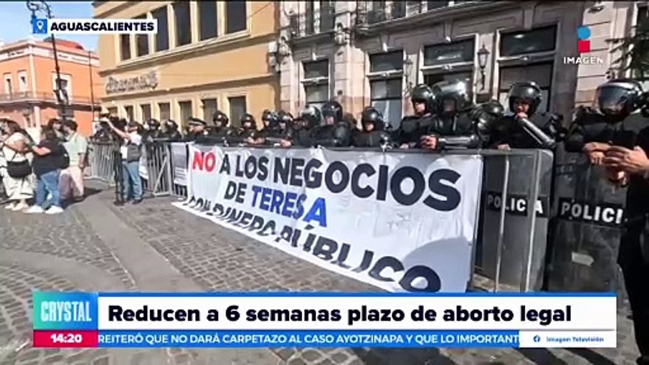 El Congreso de Aguascalientes reduce a 6 semanas el plazo de aborto legal