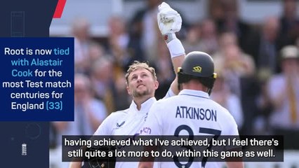 Root says he could never have expected to tie England record