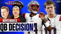 Jerod Mayo chooses Brissett over Drake Maye | Greg Bedard Patriots Podcast